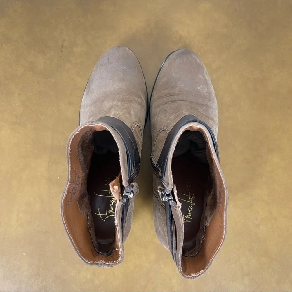 Franco Sarto Leather Linden 2 Ankle Booties Size 8 Women